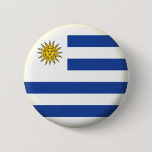 BRAND NEW!! - URUGUAY PIN BACK BADGE