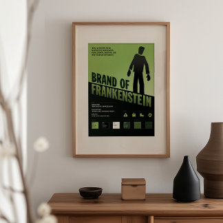 Brand of Frankenstein - Vintage movie poster