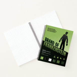 Brand of Frankenstein - Vintage movie poster - Notebook