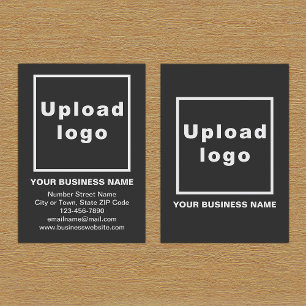 Brand on Black Portrait Business Card