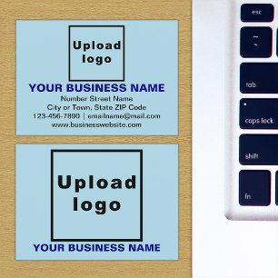 Brand on Light Blue Business Card