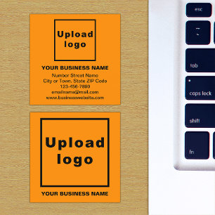 Brand on Orange Square Business Card