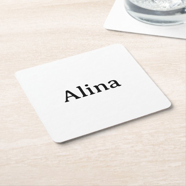 Brand Promotion 4" x 4"  Square Paper Coaster (Angled)
