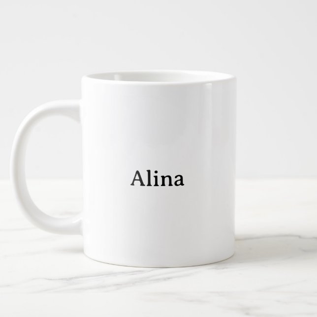 Brand Promotion Jumbo Large Coffee Mug (Left)