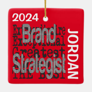 Brand Strategist Extraordinaire CUSTOM Ceramic Ornament