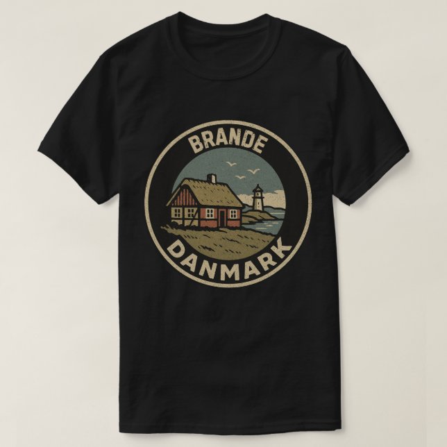 Brande, Denmark Danmark  T-Shirt (Design Front)