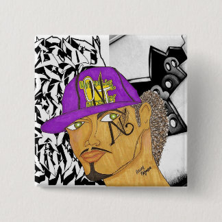 Branded 15 Cm Square Badge