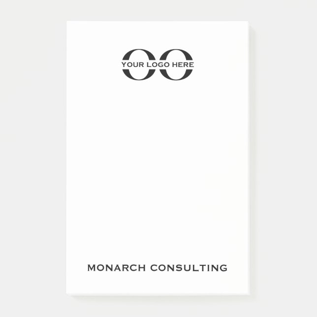 Branded 4x6 Post-It Note with Company Logo (Front)