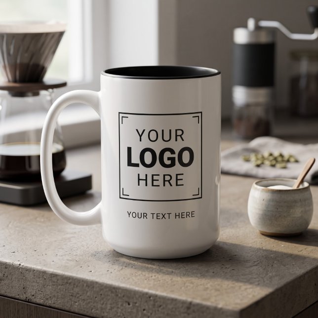 Branded Brand Logo Two-Tone Coffee Mug (Creator Uploaded)