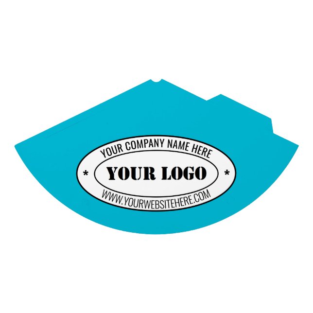 Branded Business Logo and Text Party Hat Template (Front)