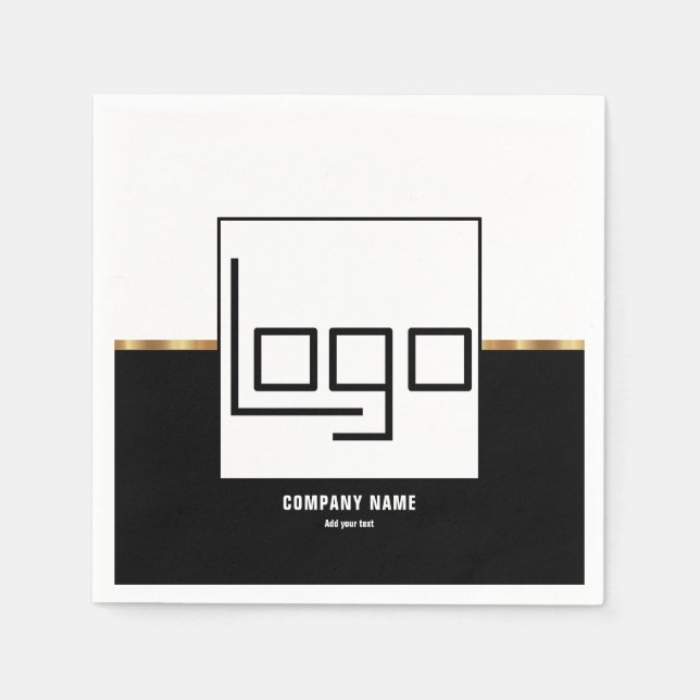 Branded Business Logo Company Party Event Supplies Napkin (Front)