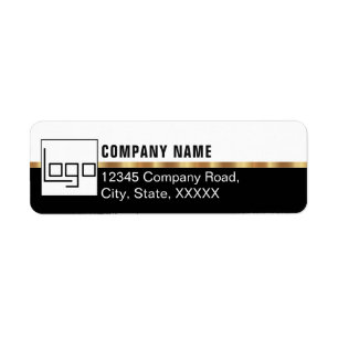 Branded Business Logo Company Party Event Supplies Return Address Label