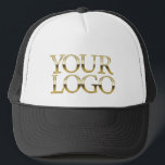 Branded Business Logo Custom Promotional Branding Trucker Hat<br><div class="desc">A custom business logo hat designed to showcase your brand in a modern, professional way. Personalise this modern hat with your company logo, name, or slogan for a polished and branded look. Perfect for corporate events, small business branding, staff uniforms, promotional giveaways, or trade shows, this custom logo hat is...</div>