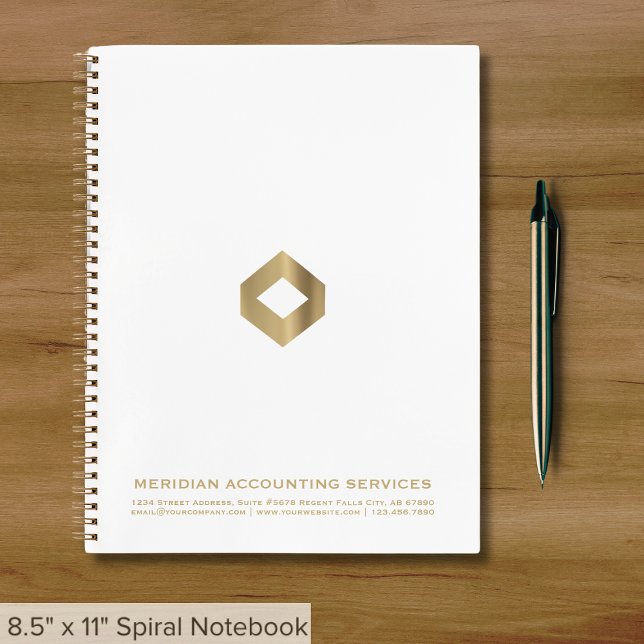 Branded Business Notebook with Template Logo (Creator Uploaded)