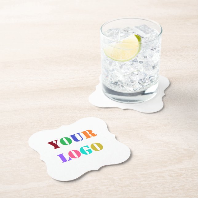 Branded Business Promotional Paper Coaster Example (Insitu)