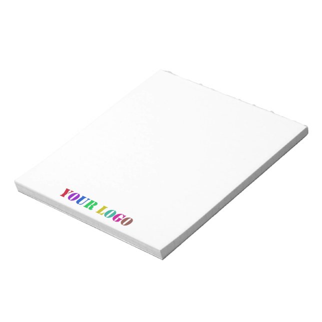 Branded Company Logo Business Notepad Template (Rotated)