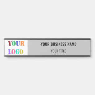 Branded Company Logo Name Business Office Template Door Sign