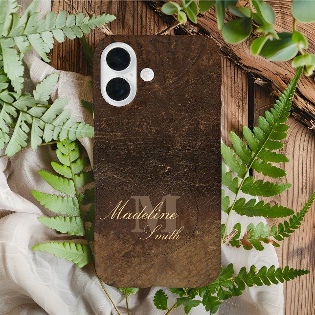 Branded Cowhide Faux Leather Case-Mate iPhone Case (Creator Uploaded)