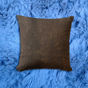 Branded Cowhide Faux Leather Cushion