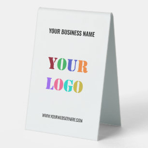 Branded Custom Business Logo Name Table Tent Sign