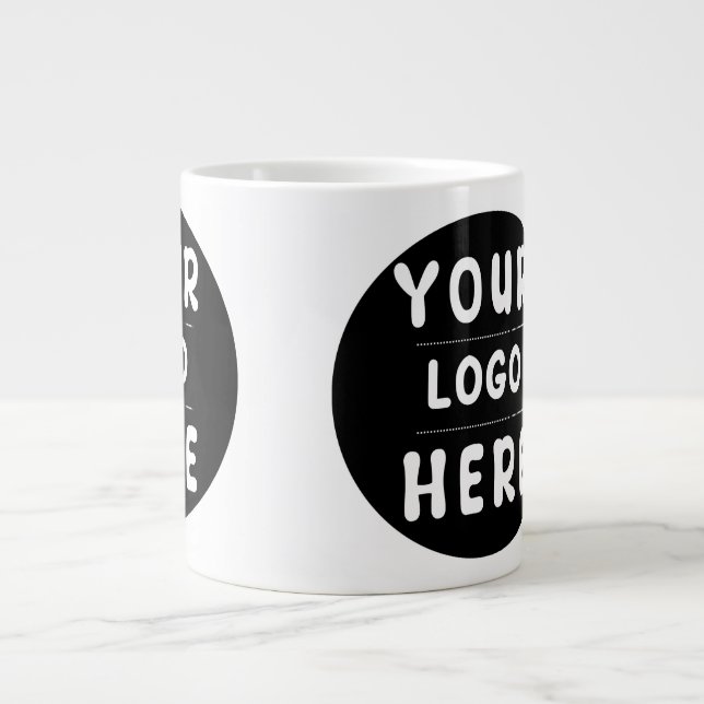 Branded Custom Logo or image for Business Large Coffee Mug (Front)