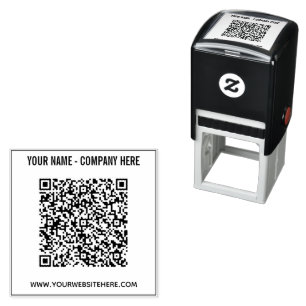 Branded Design Your Business QR Code Stamp Example