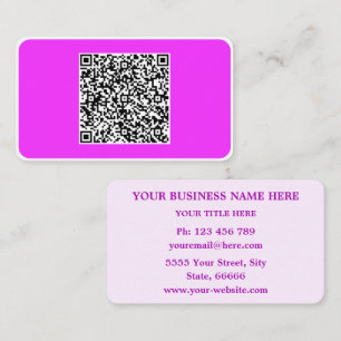 Branded Design Your QR Code Business Cards Example