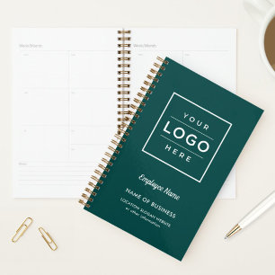 Branded Forest Green Business Weekly Planner