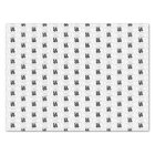 Branded Gift Wrap Custom Black Logo on White