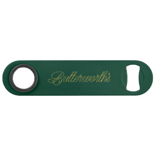 Branded Green & Gold Monogram Initial