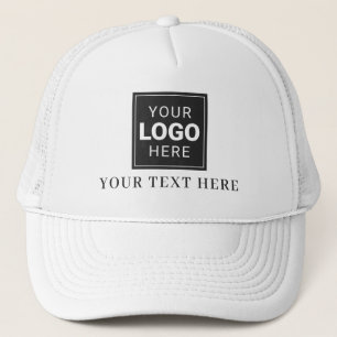 Branded Hat and Text with Your Logo