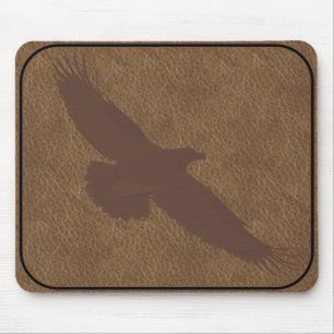 BRANDED LEATHER Eagle MOUSEPAD