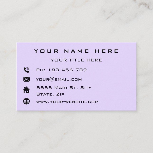 Branded Logo Professional Business Cards Example (Front)