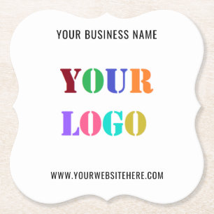 Branded Logo Promotional Business Paper Coasters