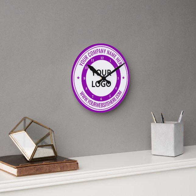 Branded Logo Promotional Clock Design Your Own (Office)
