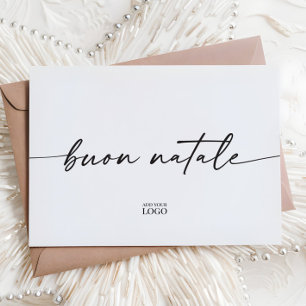 Branded Modern Buon Natale Italian Christmas Card