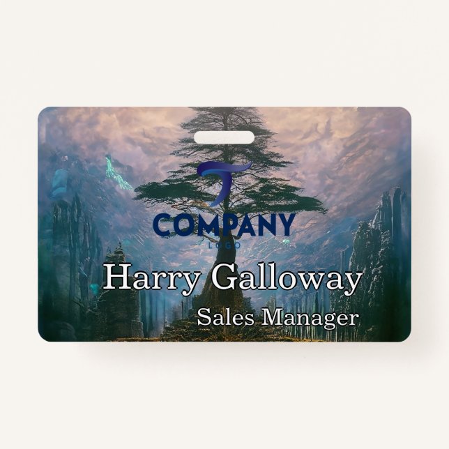 Branded Personalised Corporate Business Company ID Badge (Front)