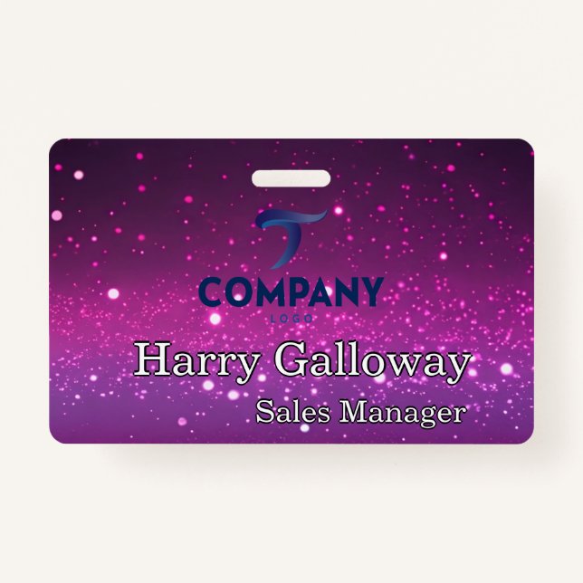 Branded Personalised Corporate Business Company ID Badge (Front)