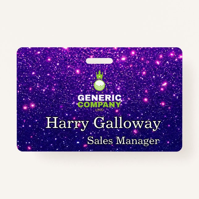 Branded Personalised Corporate Business Company ID Badge (Front)