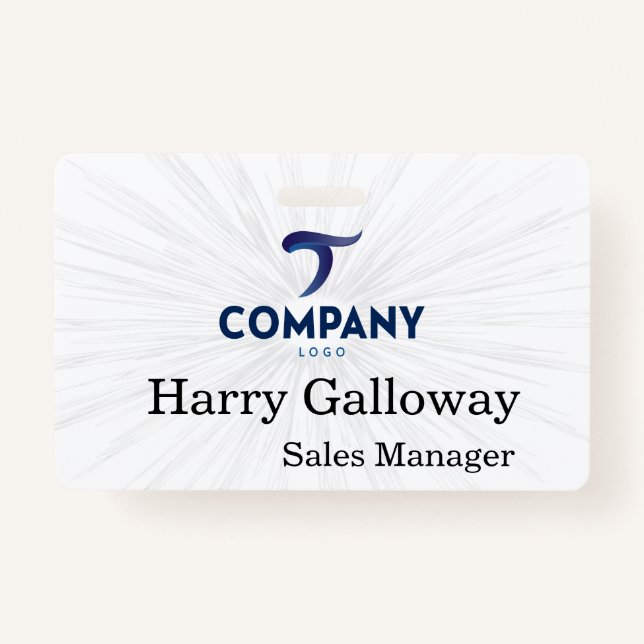 Branded Personalised Corporate Business Company ID Badge (Front)