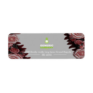 Branded Personalised Corporate Company Address Return Address Label