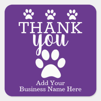 Branded Pet Business | Custom Thank You Stickers