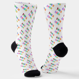 Branded Promotional Business Logo Socks Example