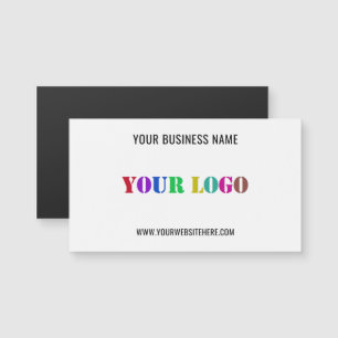 Branded Promotional Magnetic Business Card Example