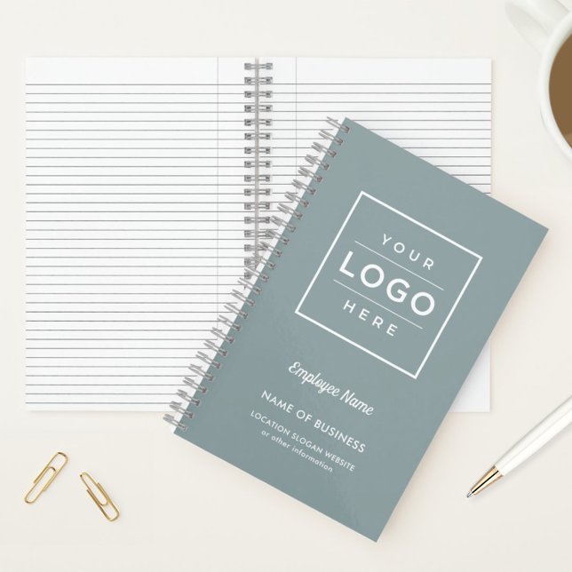Branded Slate Grey Business Logo Notebook (Creator Uploaded)