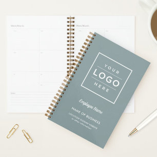 Branded Slate Grey Business Weekly Planner
