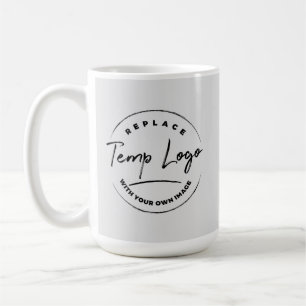 Branded with Your Corporate Logo, Light Grey Coffee Mug