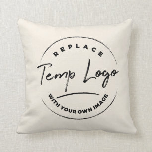 Branded with Your Corporate Logo or Image, Cream Cushion