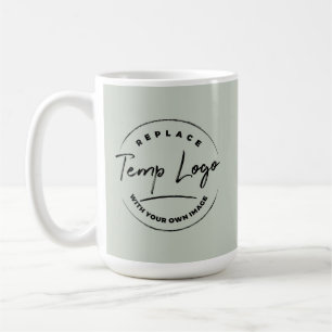 Branded with Your Corporate Logo, Sage Green Coffee Mug