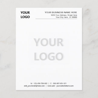 Branded Your Business Letterhead Example with Logo